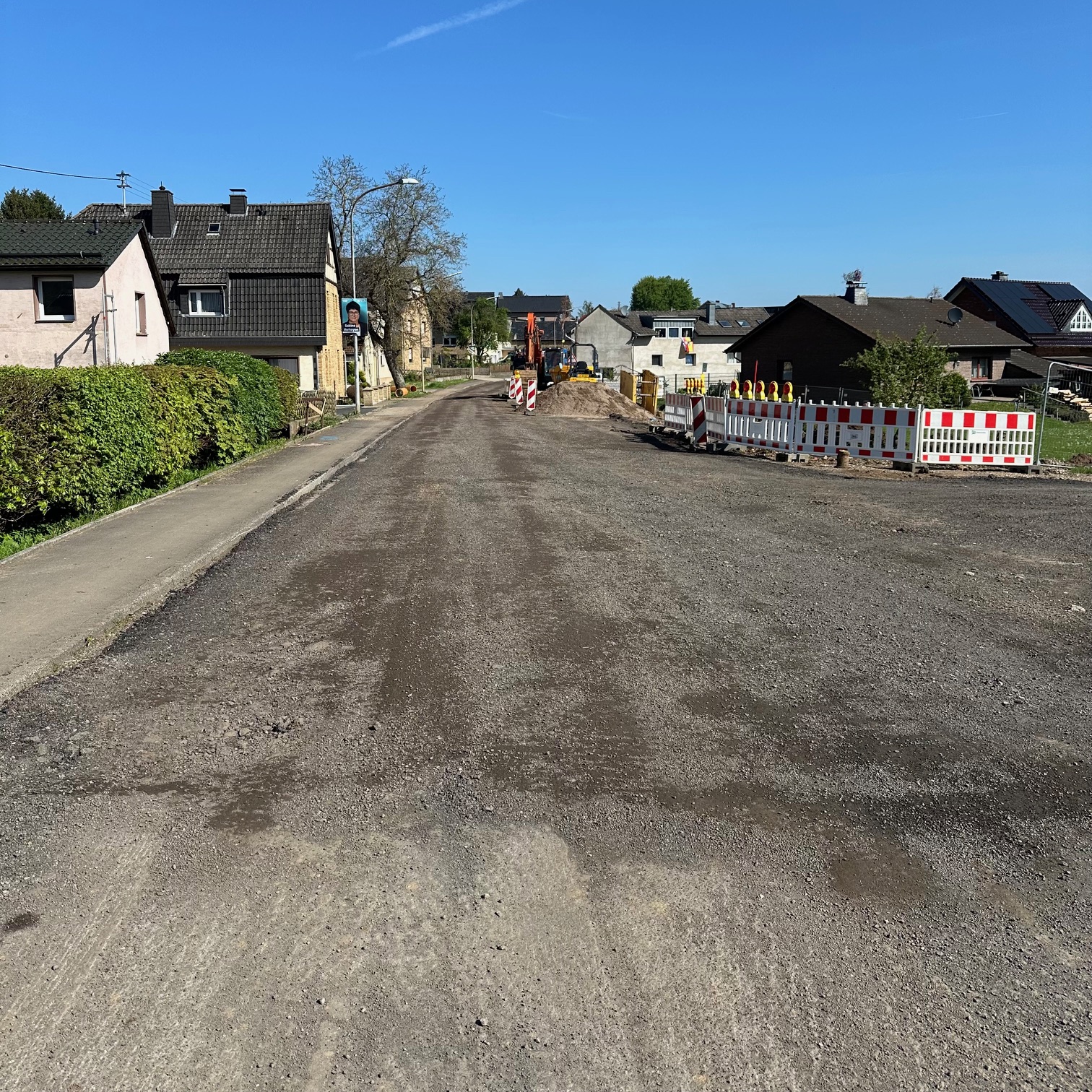 Sanierung der Hauptstraße beginnt im letzten Abschnitt