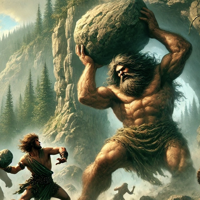 Der Kampf von Kakus dem Riesen