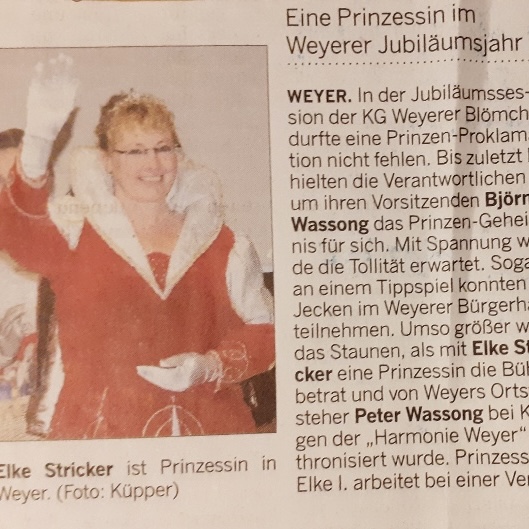 Eine Prinzessin im Weyerer Jubiläumsjahr