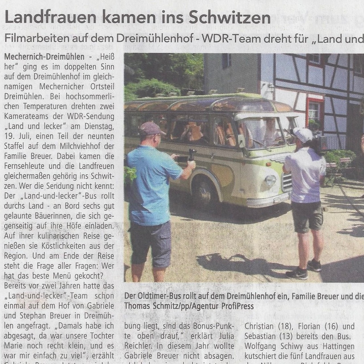 Landfrauen kamen ins Schwitzen