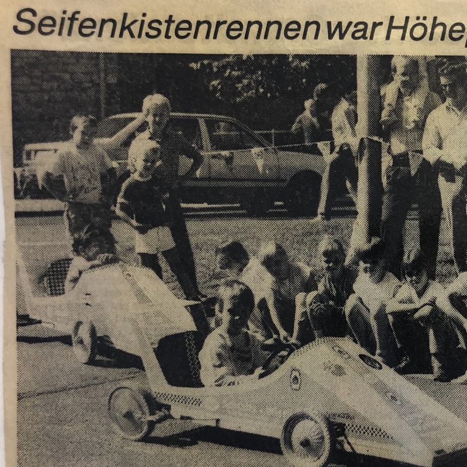 Seifenkistenrennen war Höhepunkt des Dorffestes