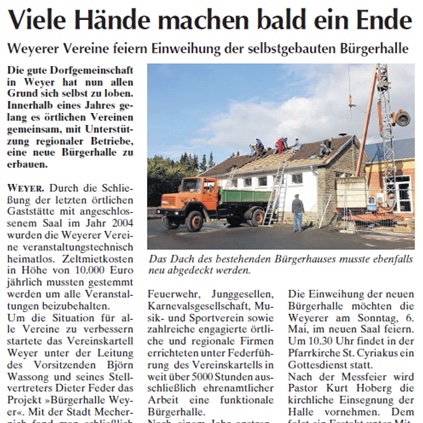 Viele Hände machen bald ein Ende