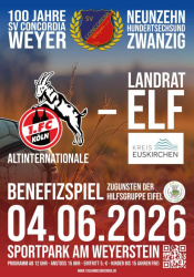  100 Jahre Concordia Weyer - Benefizspiel Traditionsmannschaft des 1.FC Köln 